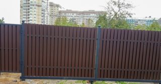 Купить распашные ворота из штакетника Волгодонск, цена от 2692 руб.